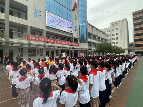 十堰市实验小学举行新生入队仪式活动