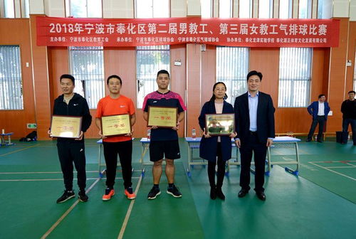 2018年宁波市奉化区第二届男教工气排球比赛圆满落下帷幕